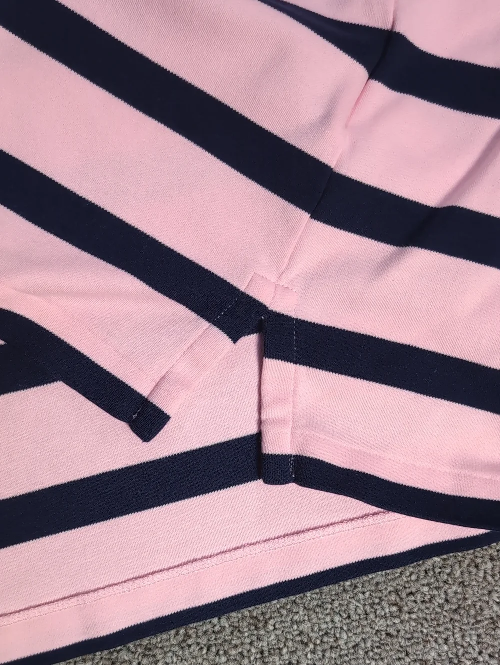 Polo Ralph Lauren Classic Fit Cotton Polo Size XXL Pink/Blue Striped White Pony